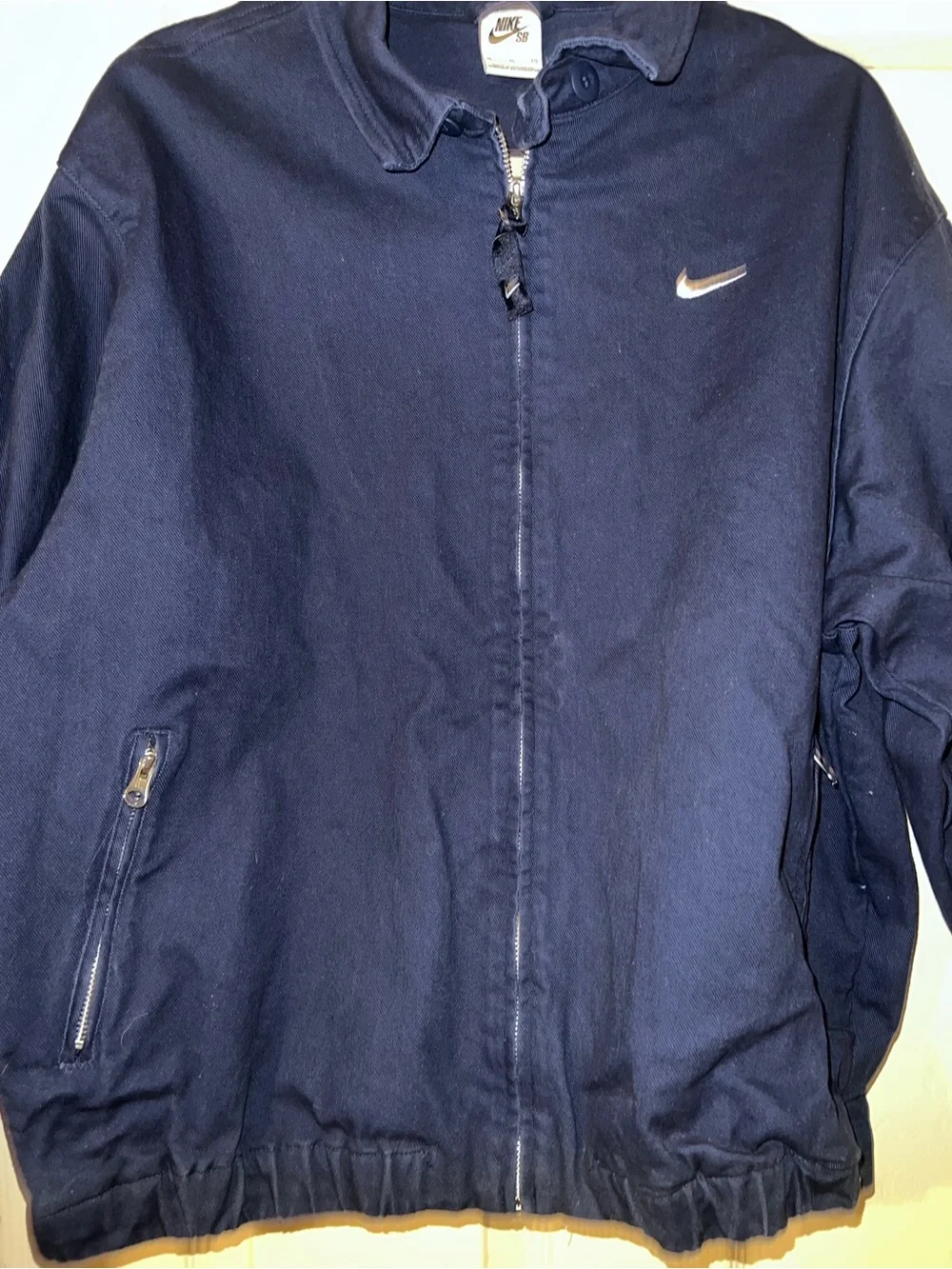 Nike sb Navy Blue Full Zip skate Jacket men size XL